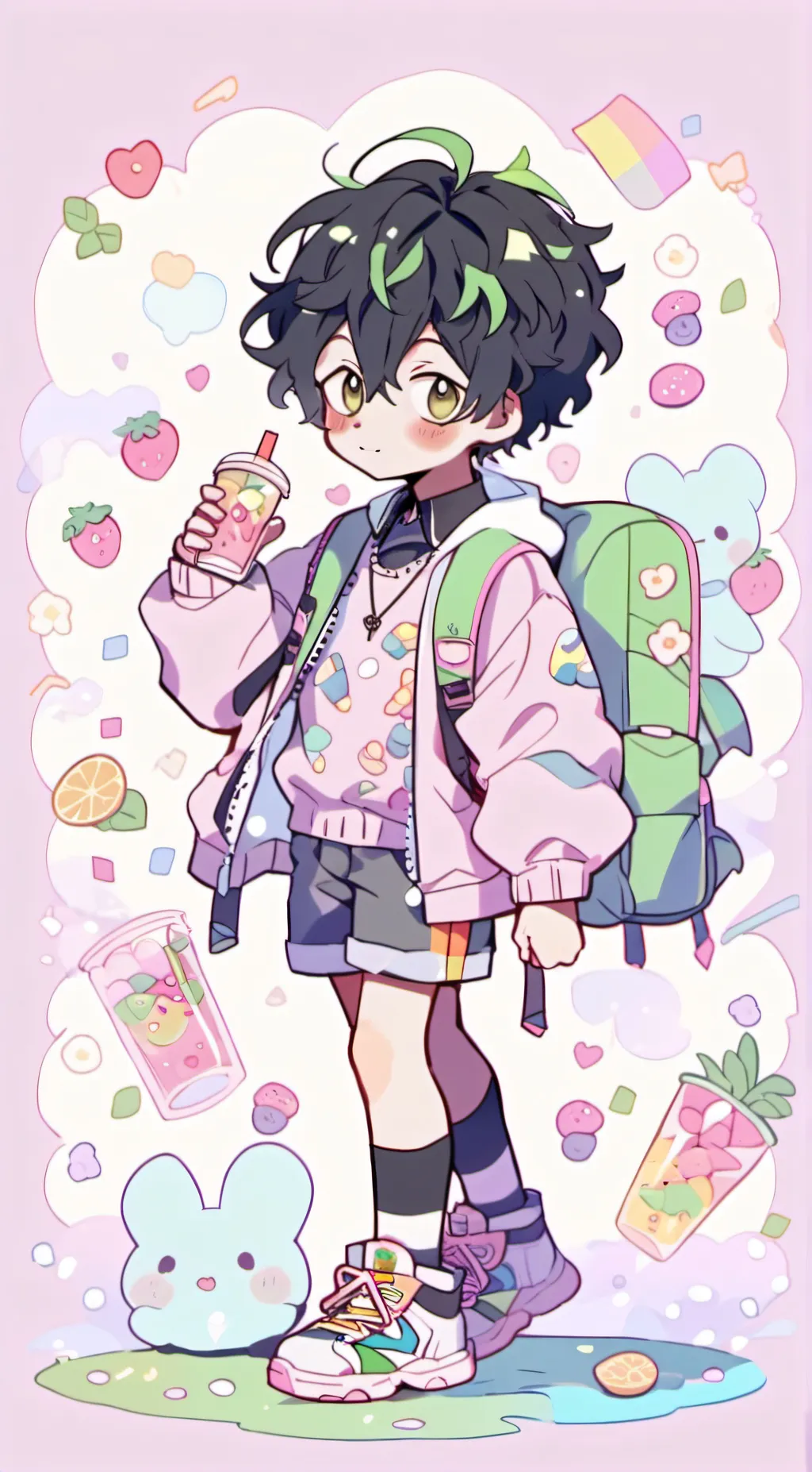 ai character: Deku background