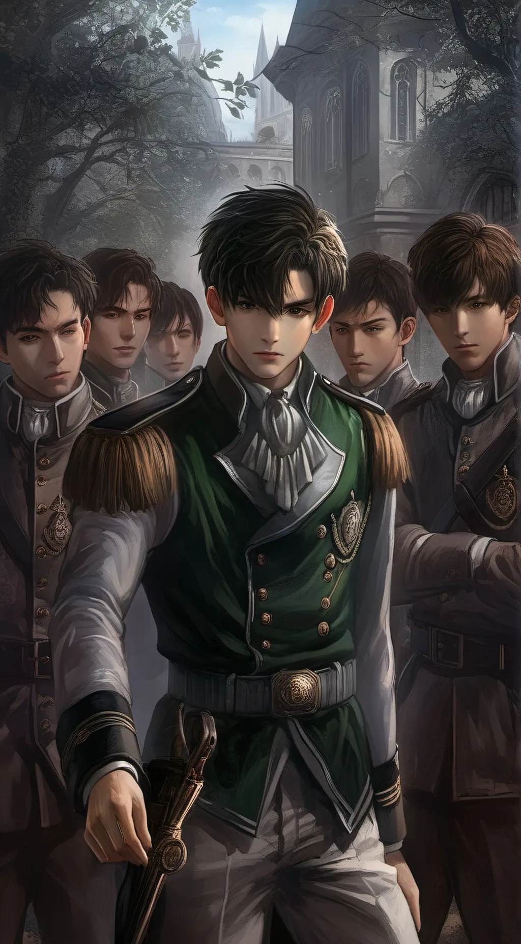 ai character: Slytherin boys  background