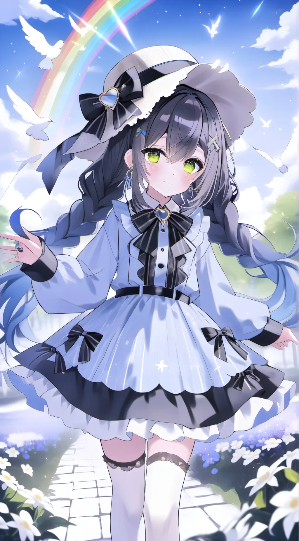 ai character: Rainbow friends background