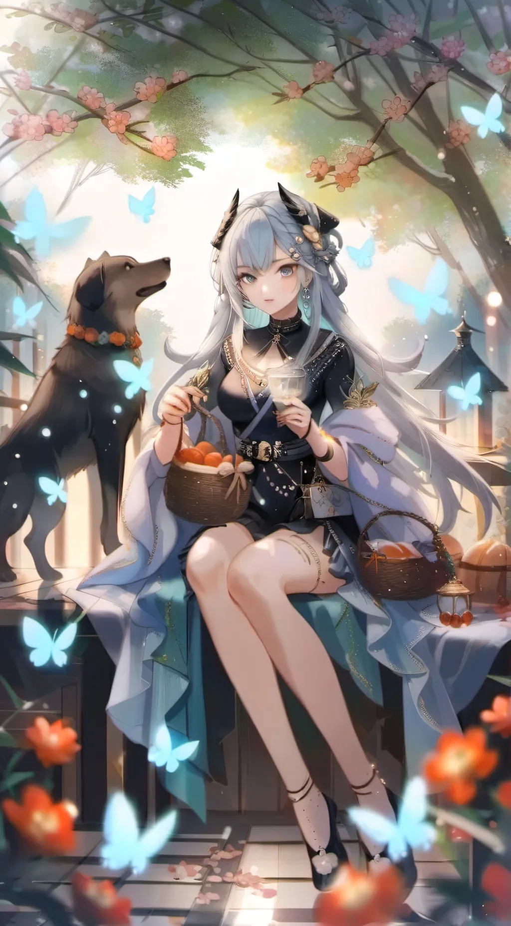 ai character: Rose background