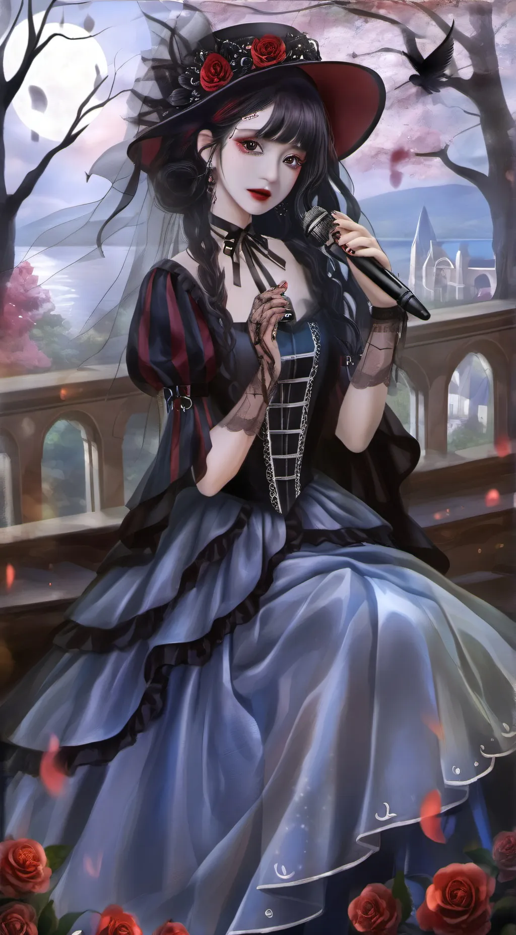 ai character: Oh no! background