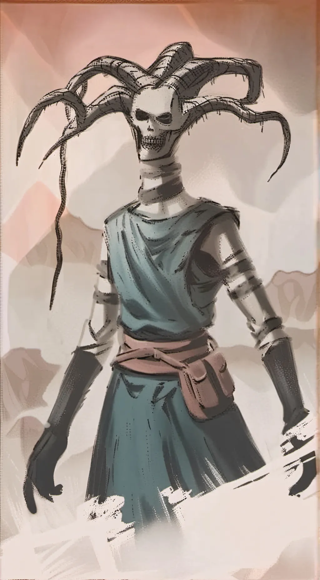 ai character: siren head  background