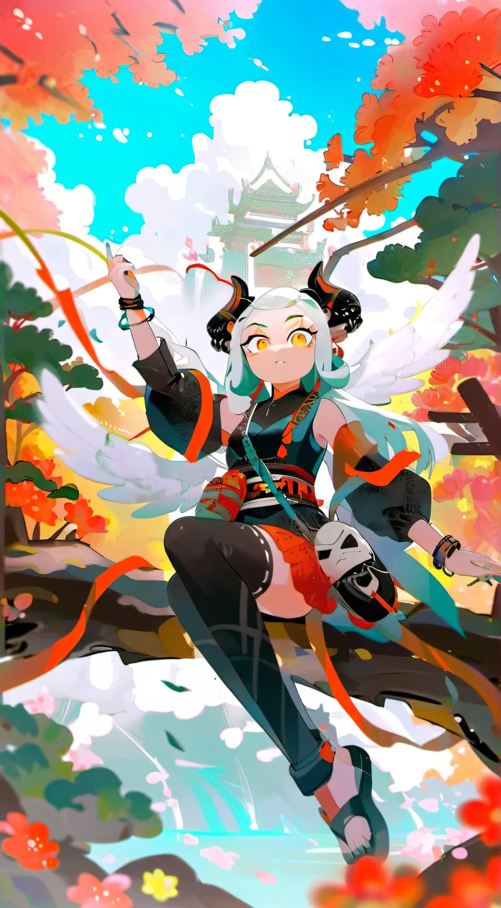 ai character: NarutoxSplatoon background
