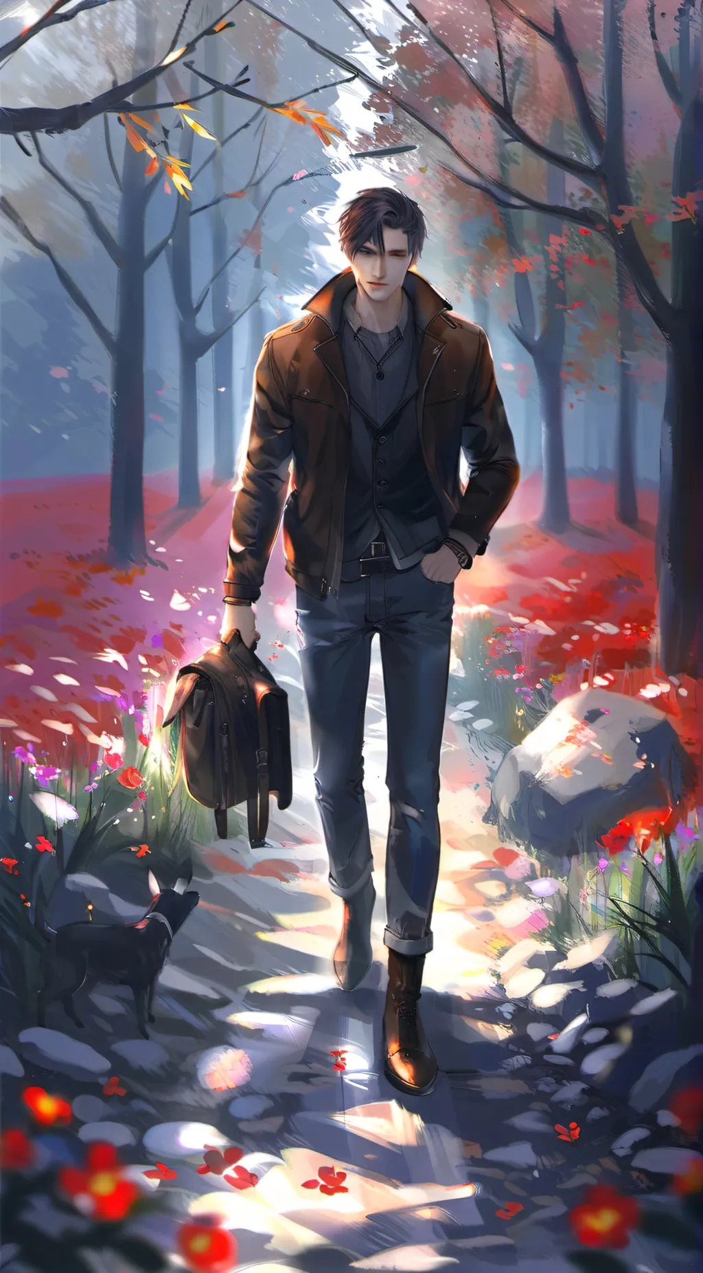 ai character: Leo background
