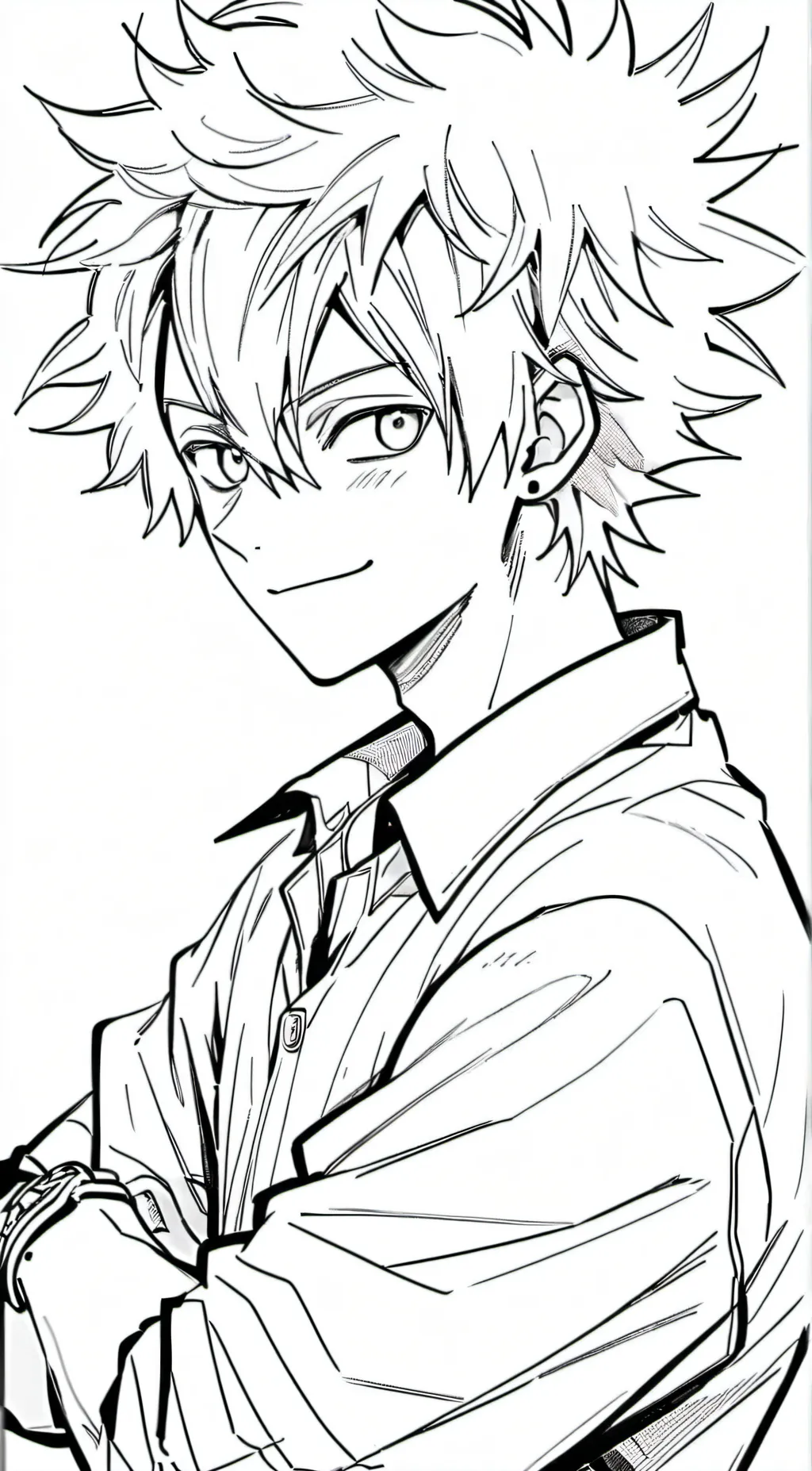 ai character: Katsuki Bakugo  background