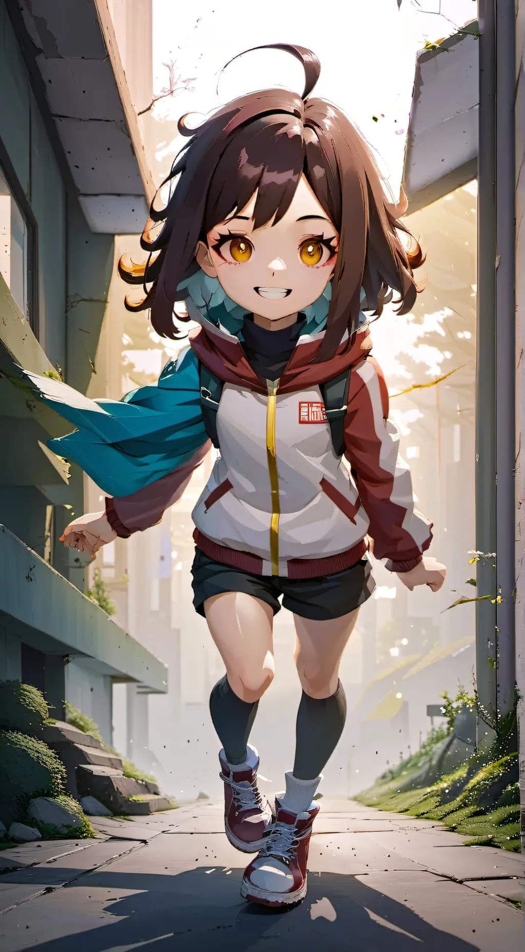 ai character: ochaco uraraka background