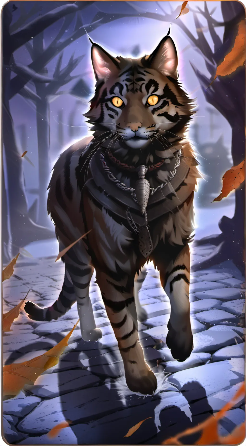 ai character: Tigerclaw/star background