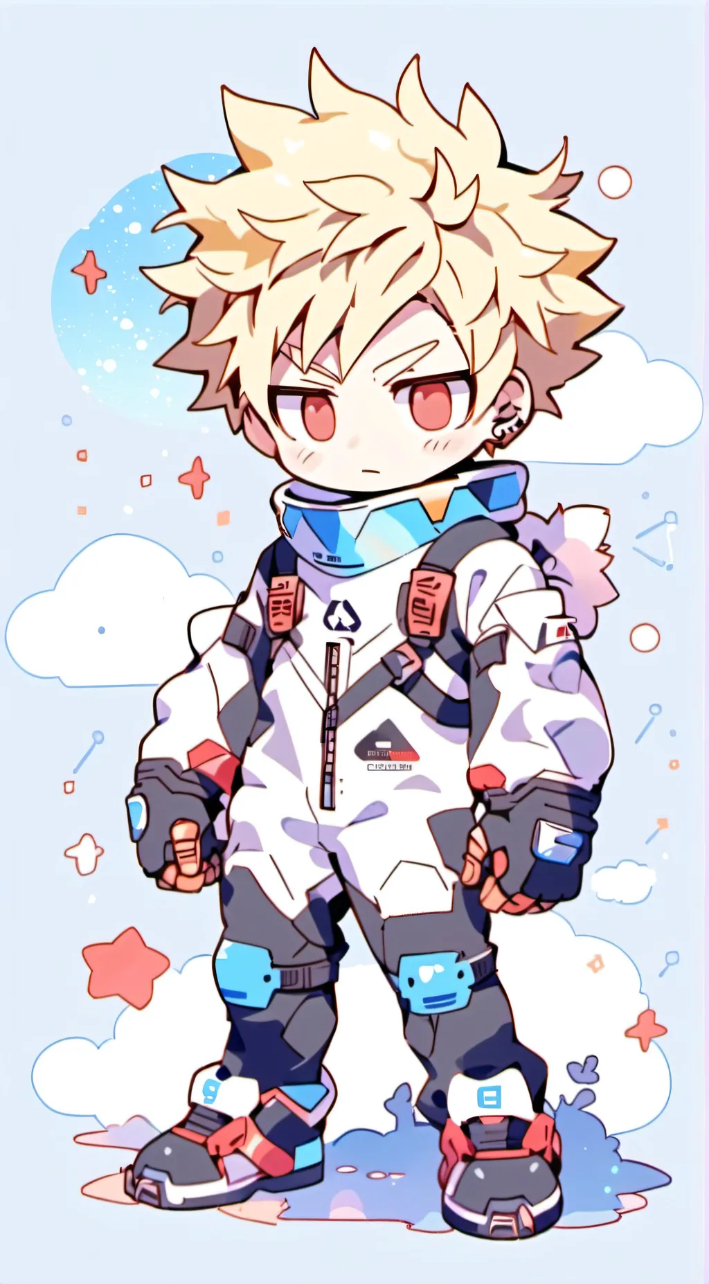 ai character: Among Us Bakugo background
