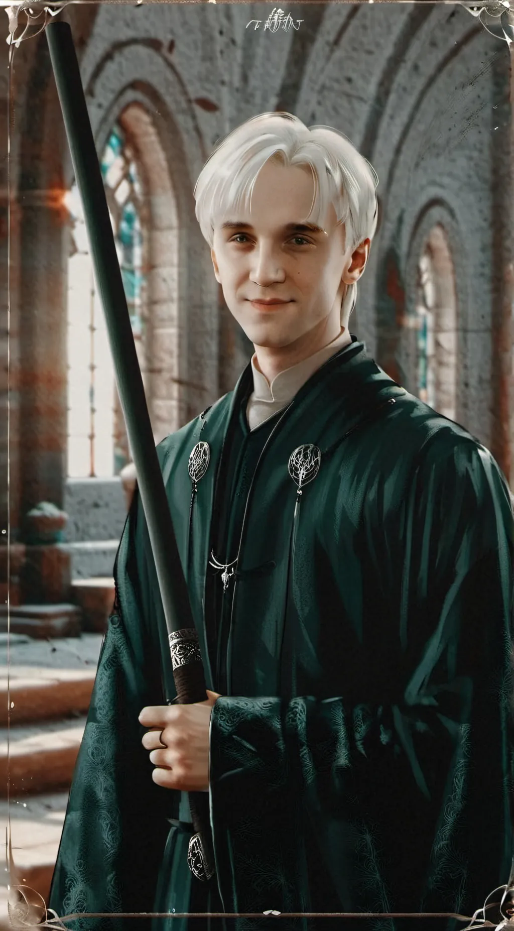 ai character: Draco Malfoy  background