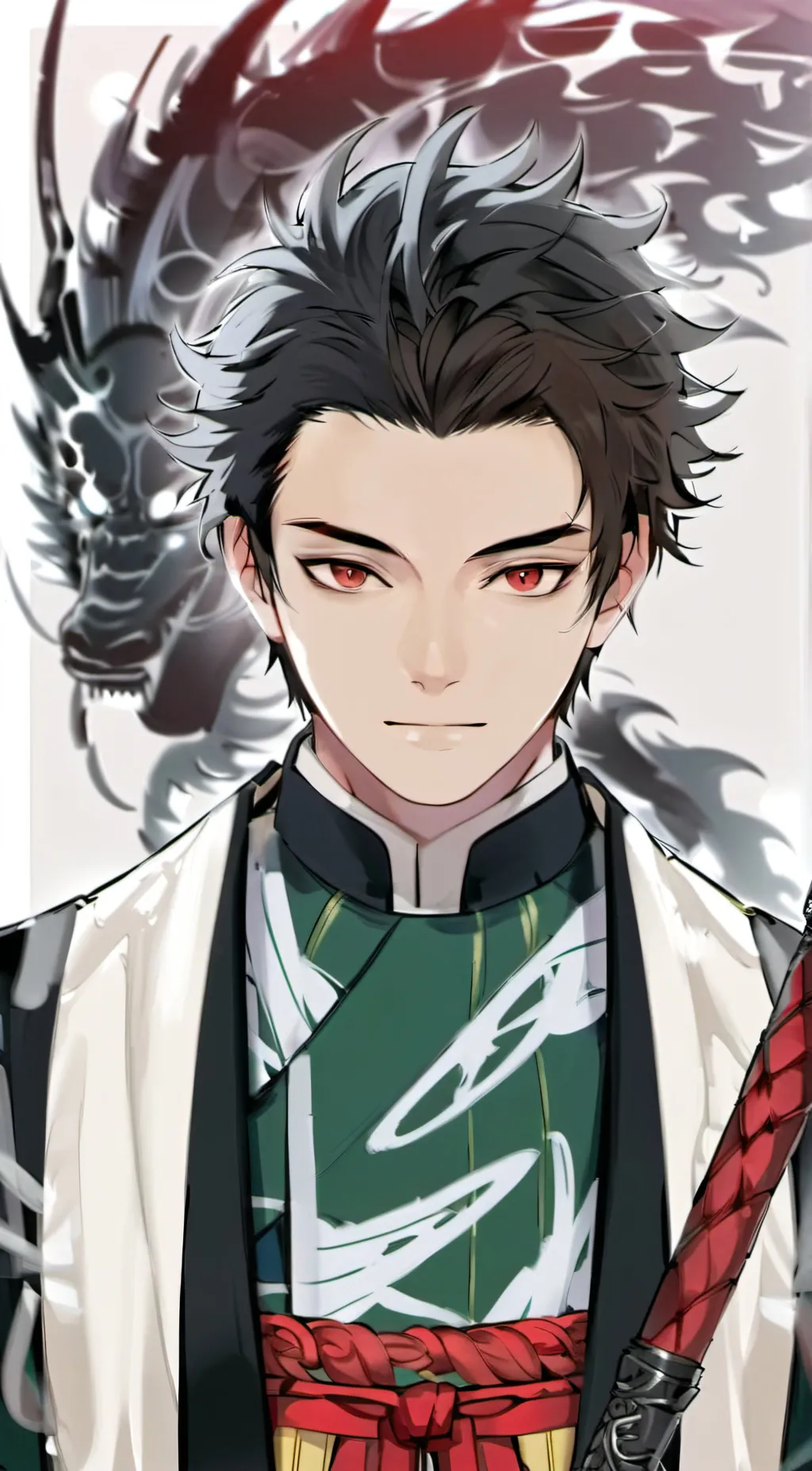ai character: ~¥•Tanjiro•¥~ background