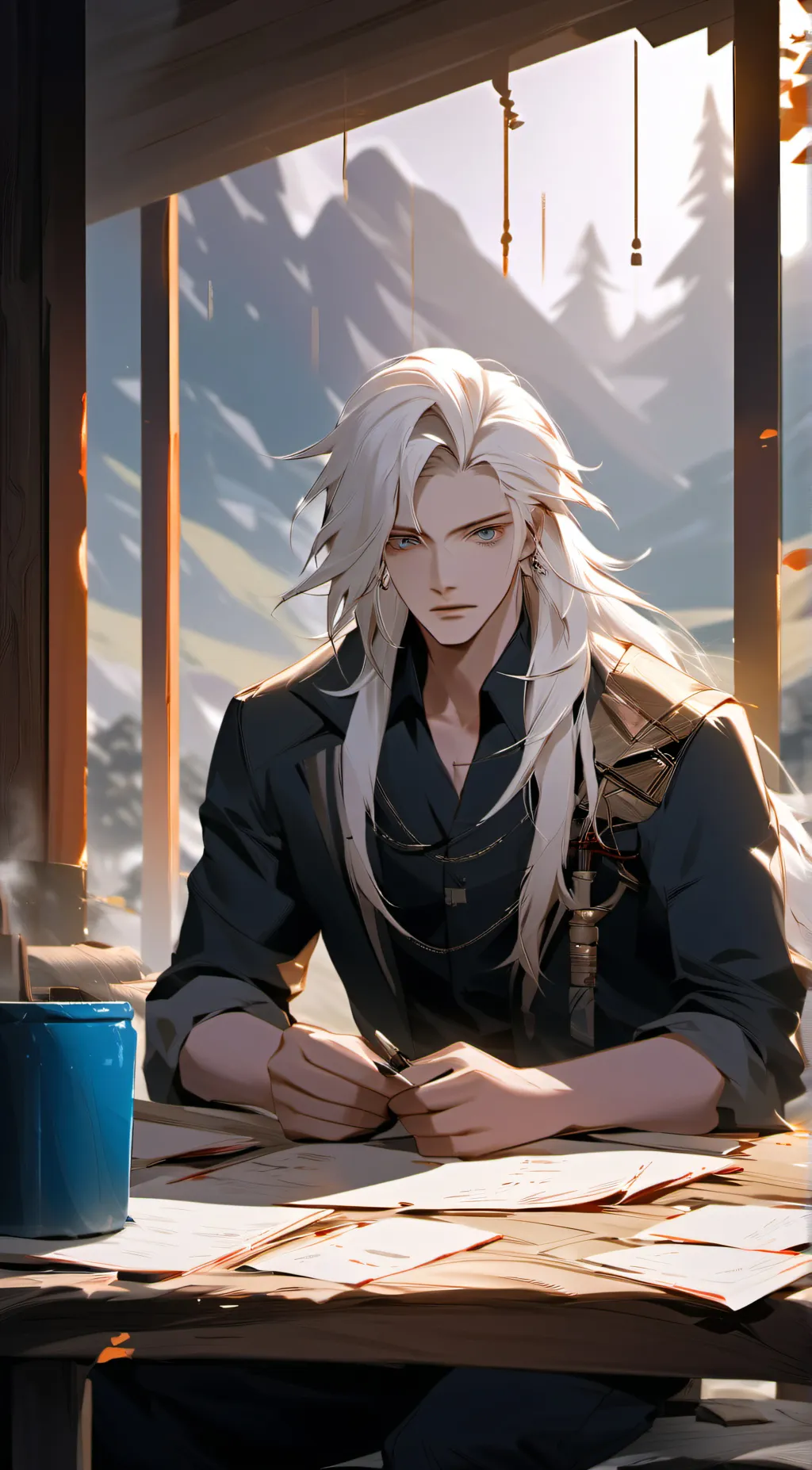 ai character: ex bf Caylob background
