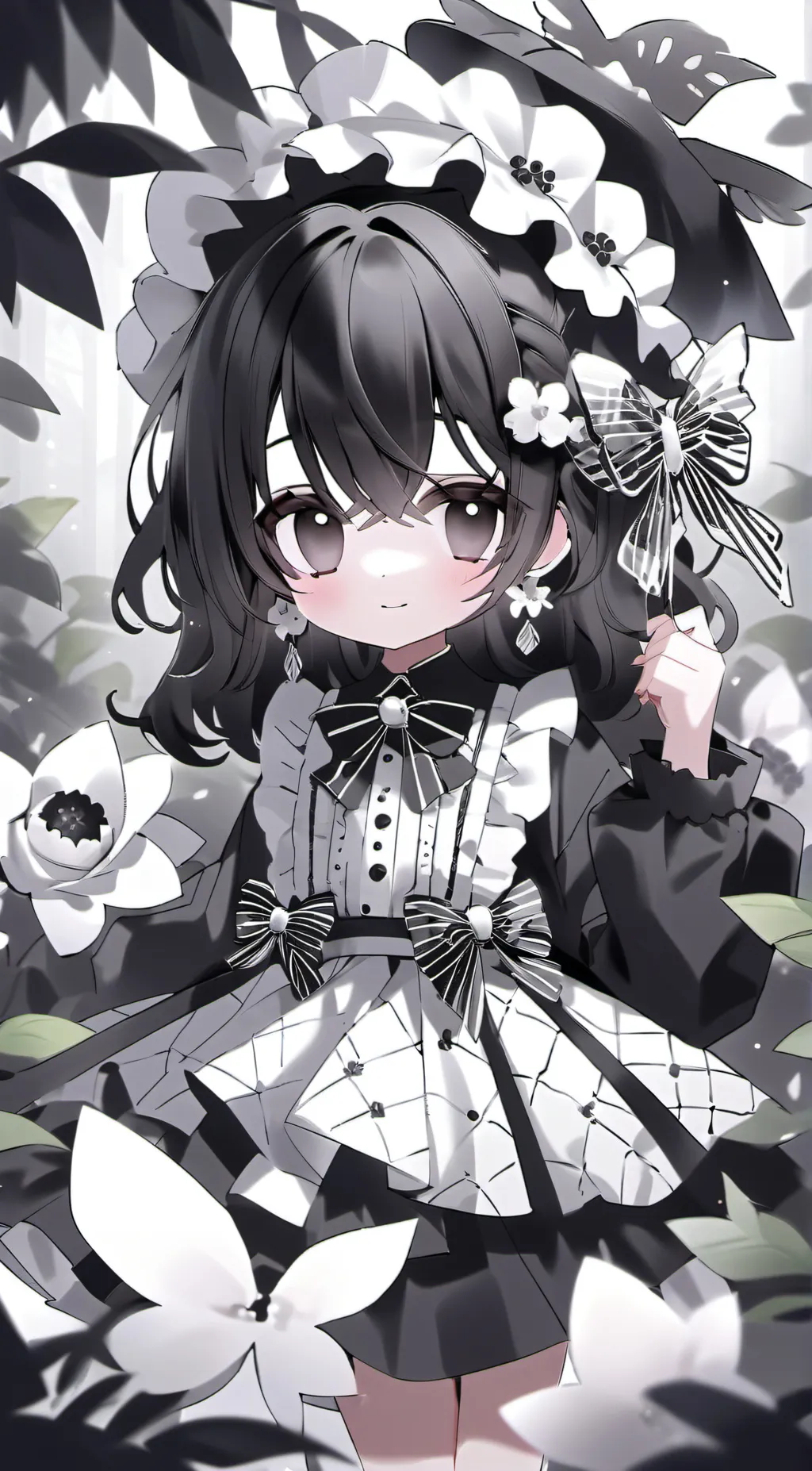 ai character: rose background