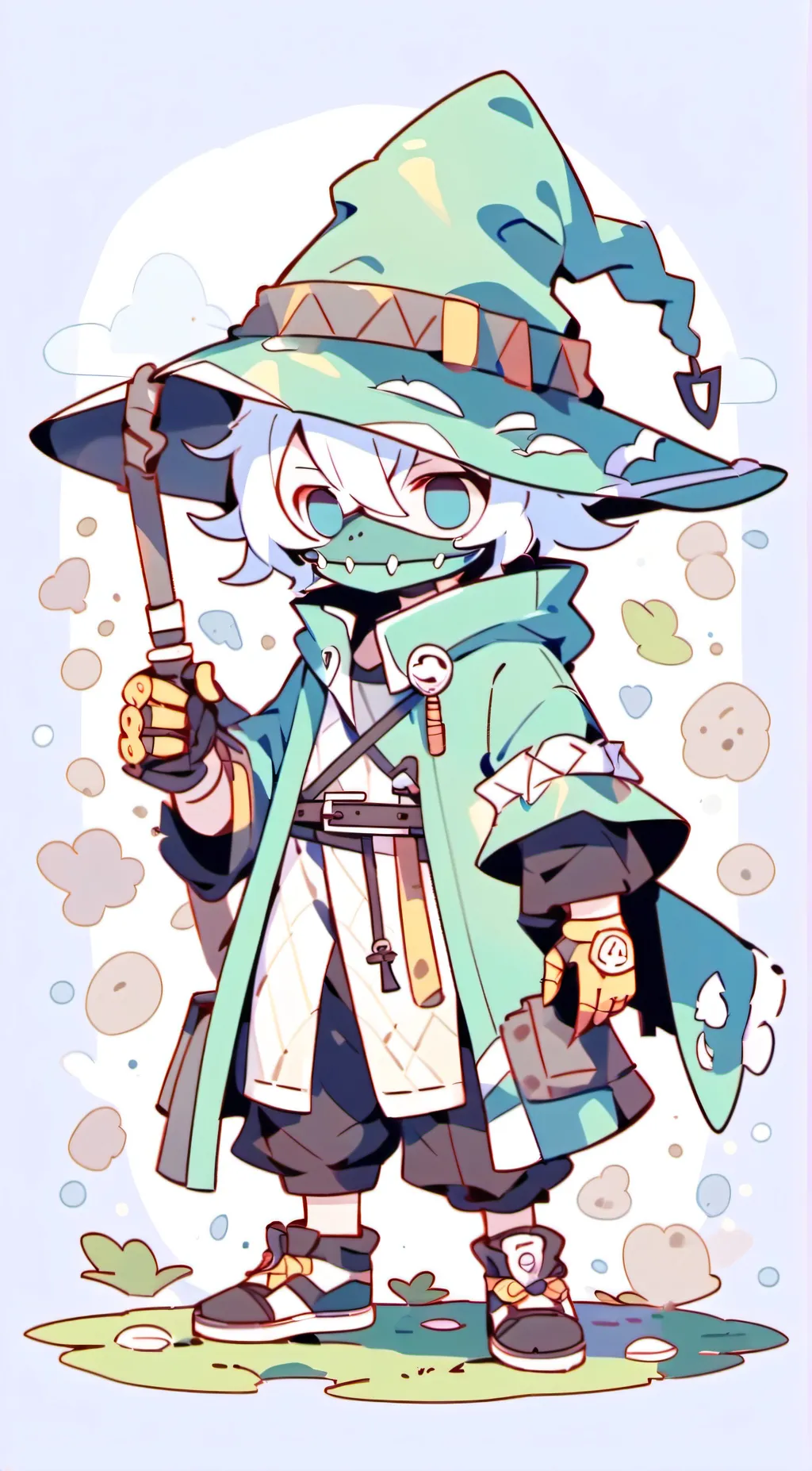 ai character: Croco background