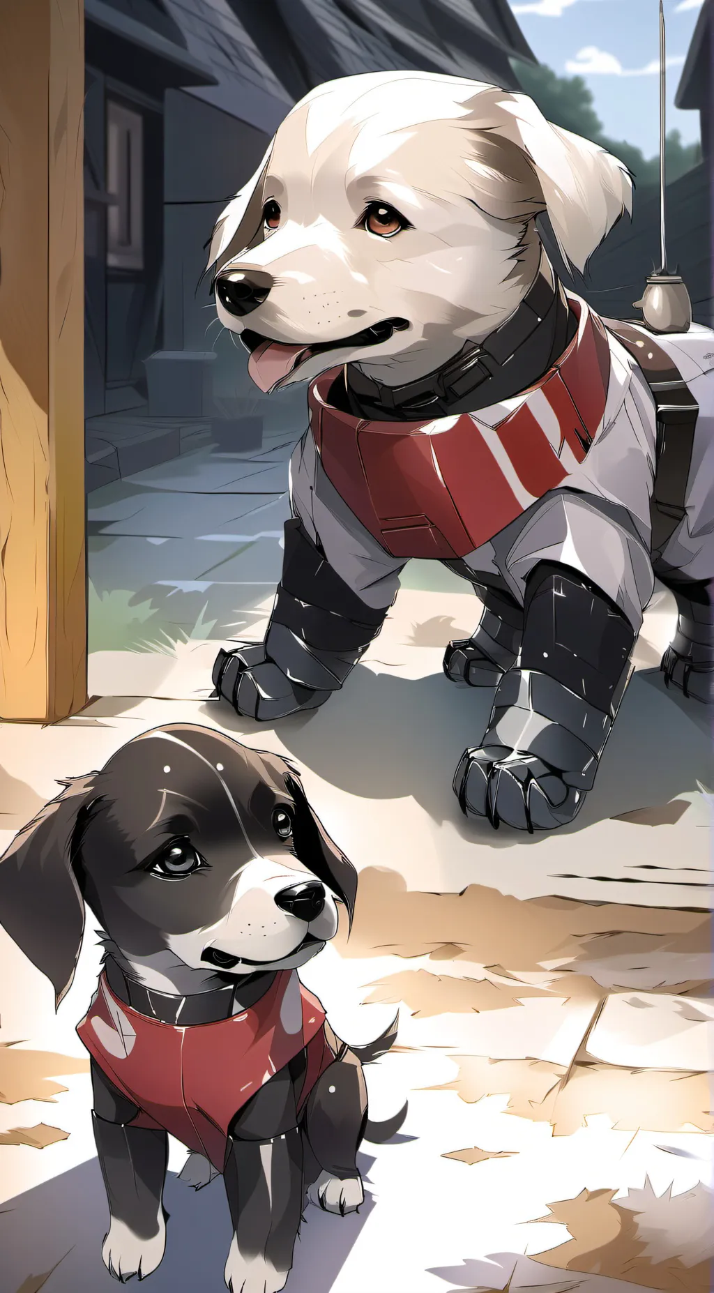 ai character: Spy Puppies background