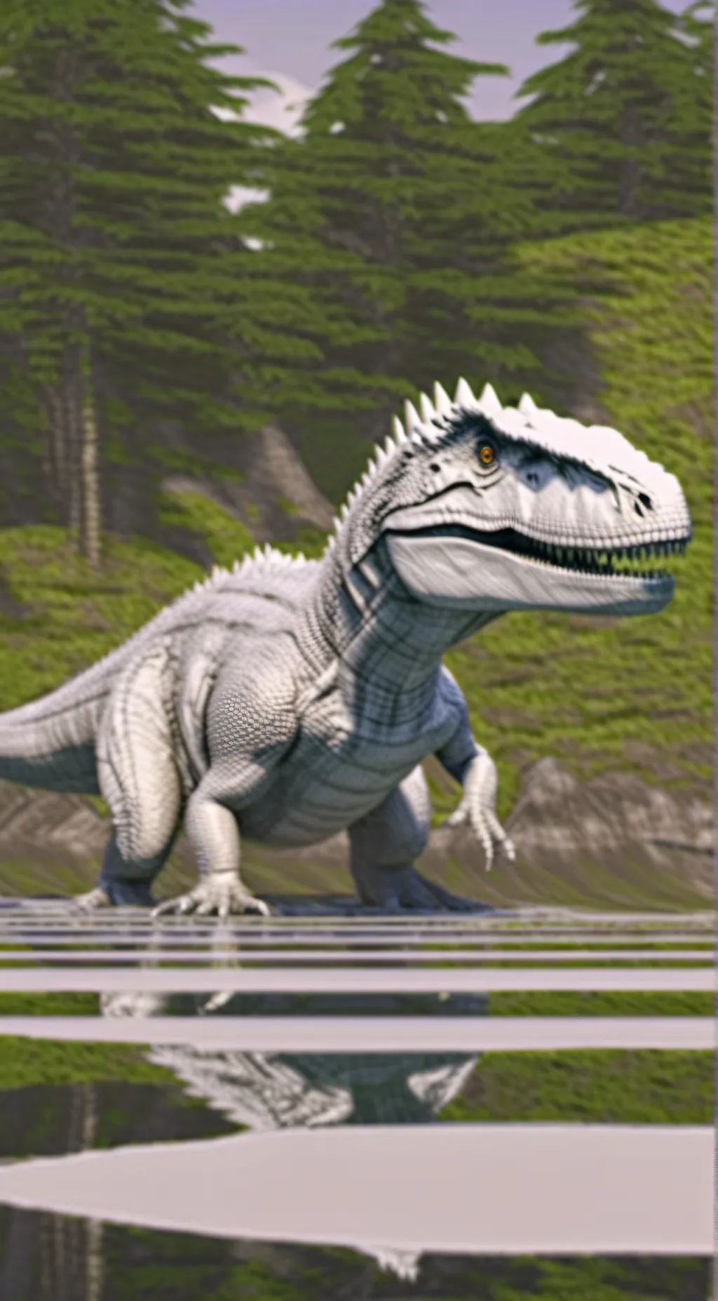ai character: Indominus rexy background