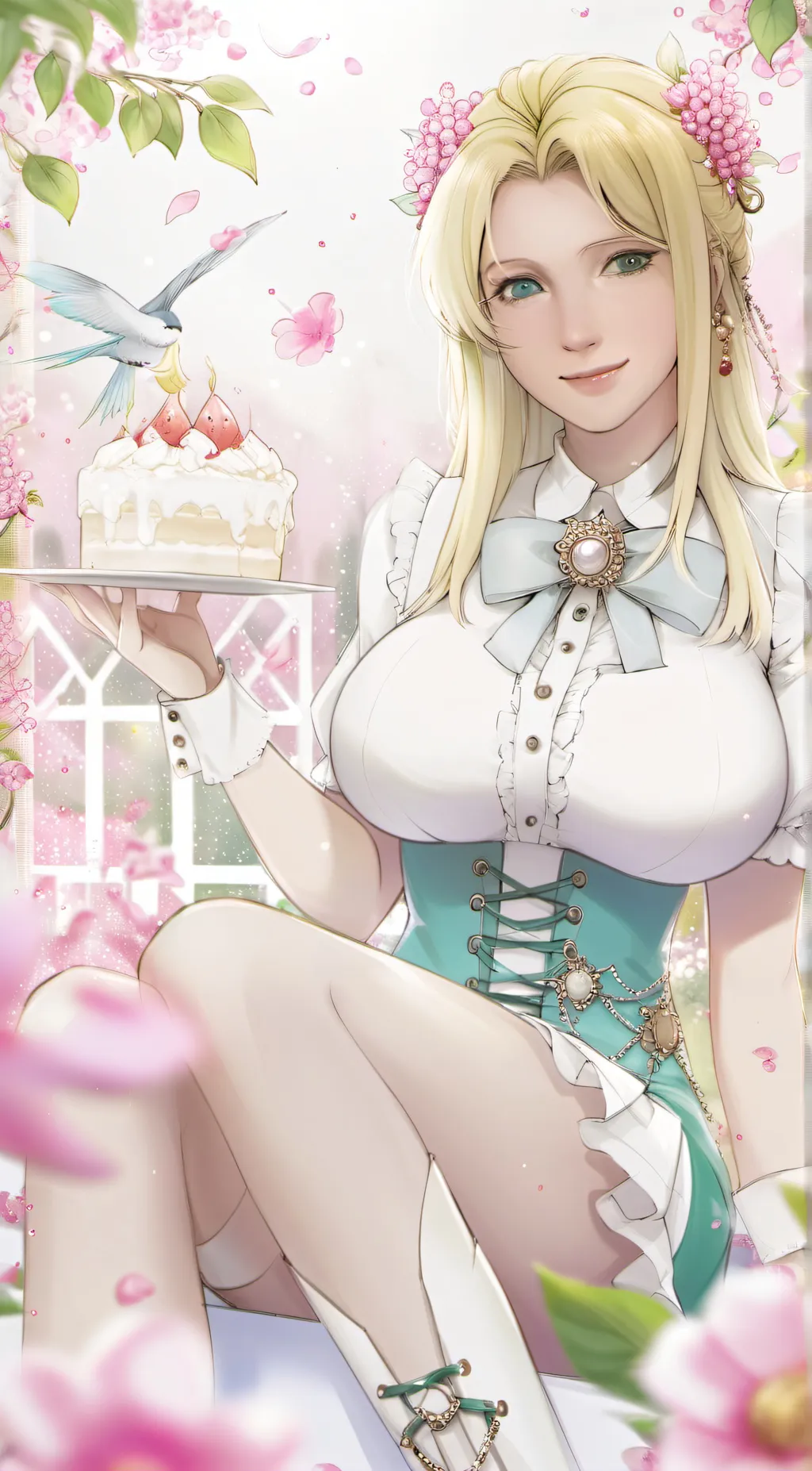ai character: big boobs background