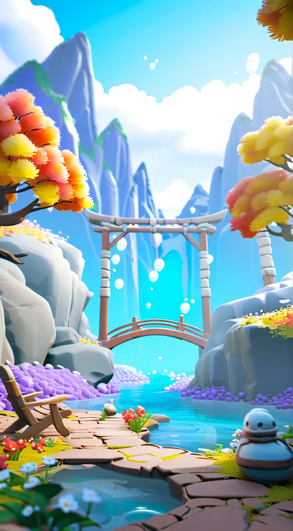 ai character: egg party background