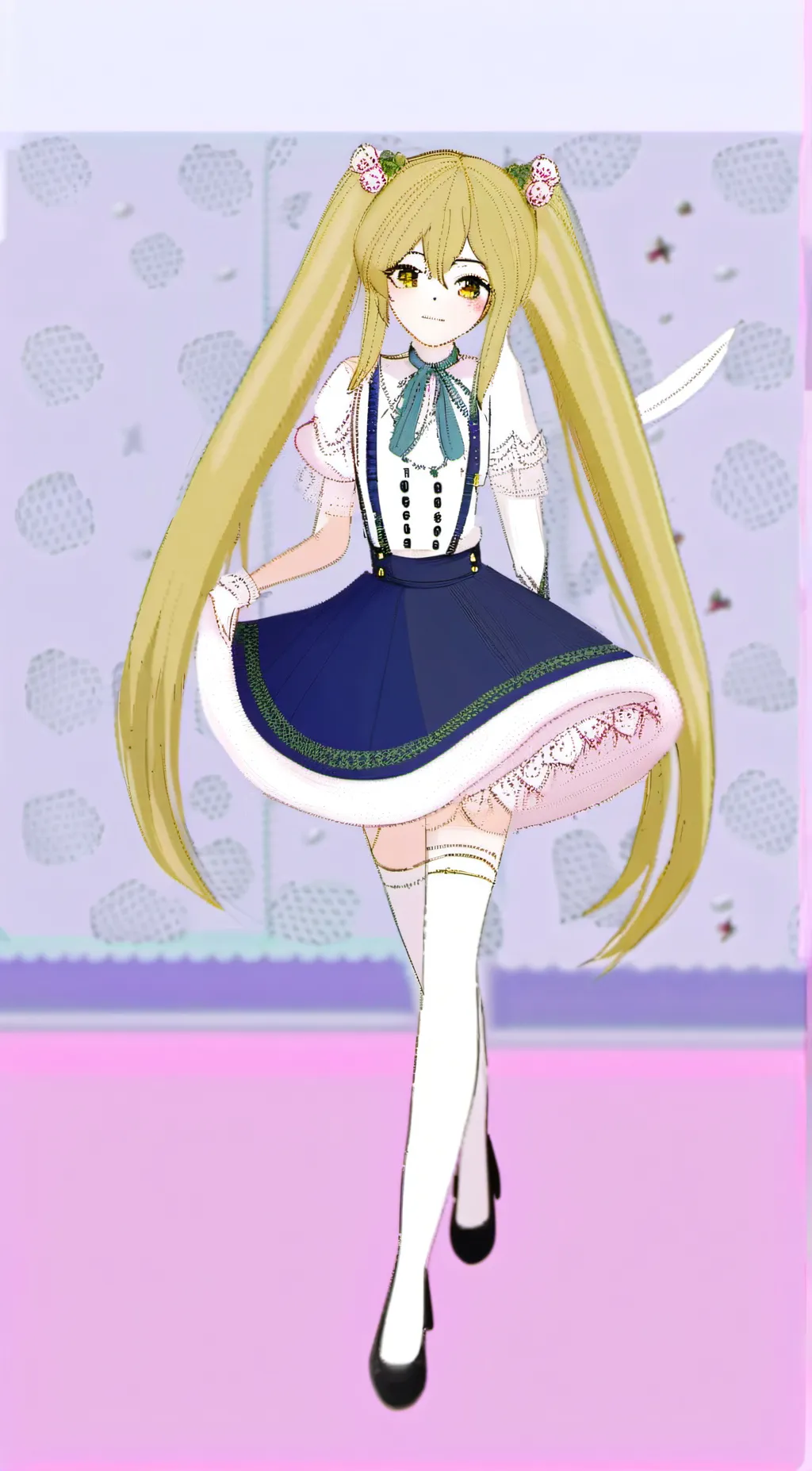 ai character: Cute girl background