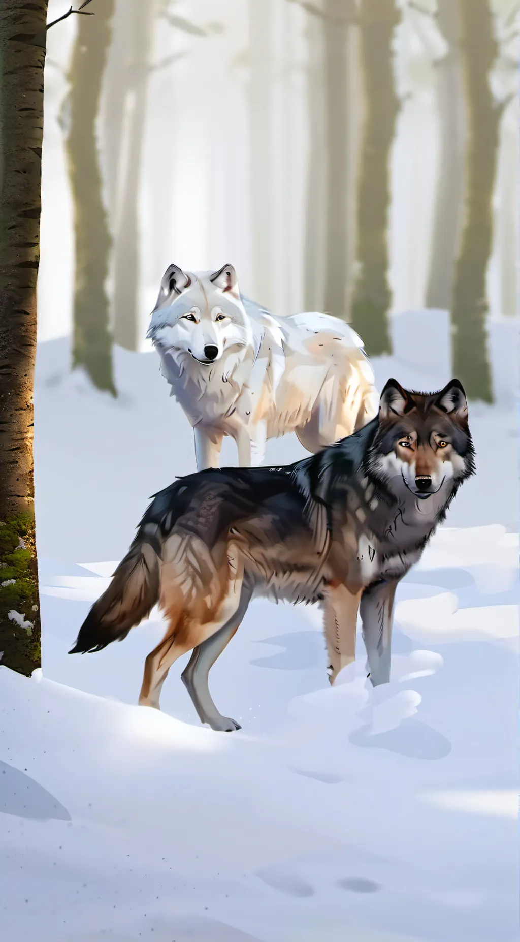 ai character: wolf pack background