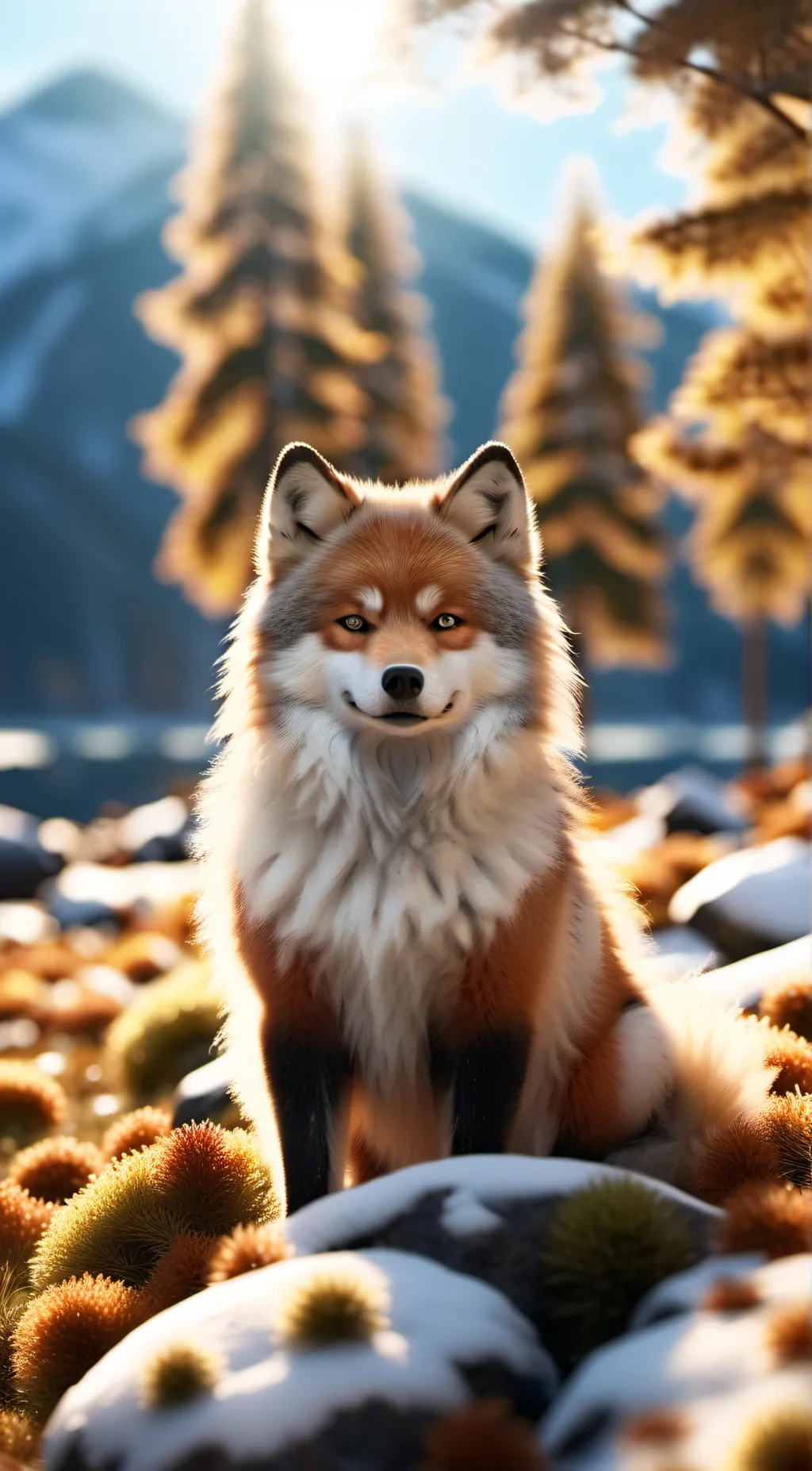 ai character: Foxie  background