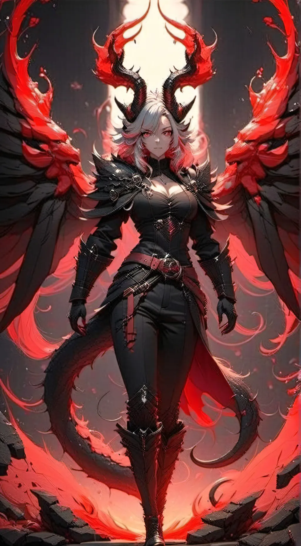 ai character: The Demon Queen  background