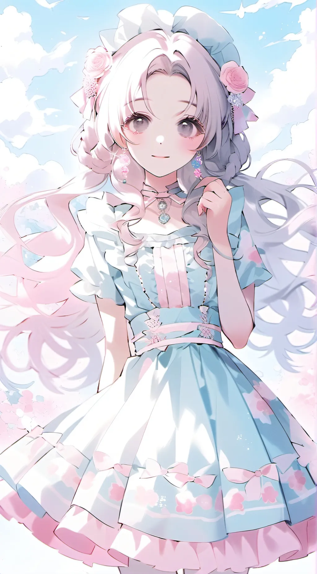 ai character: violet background
