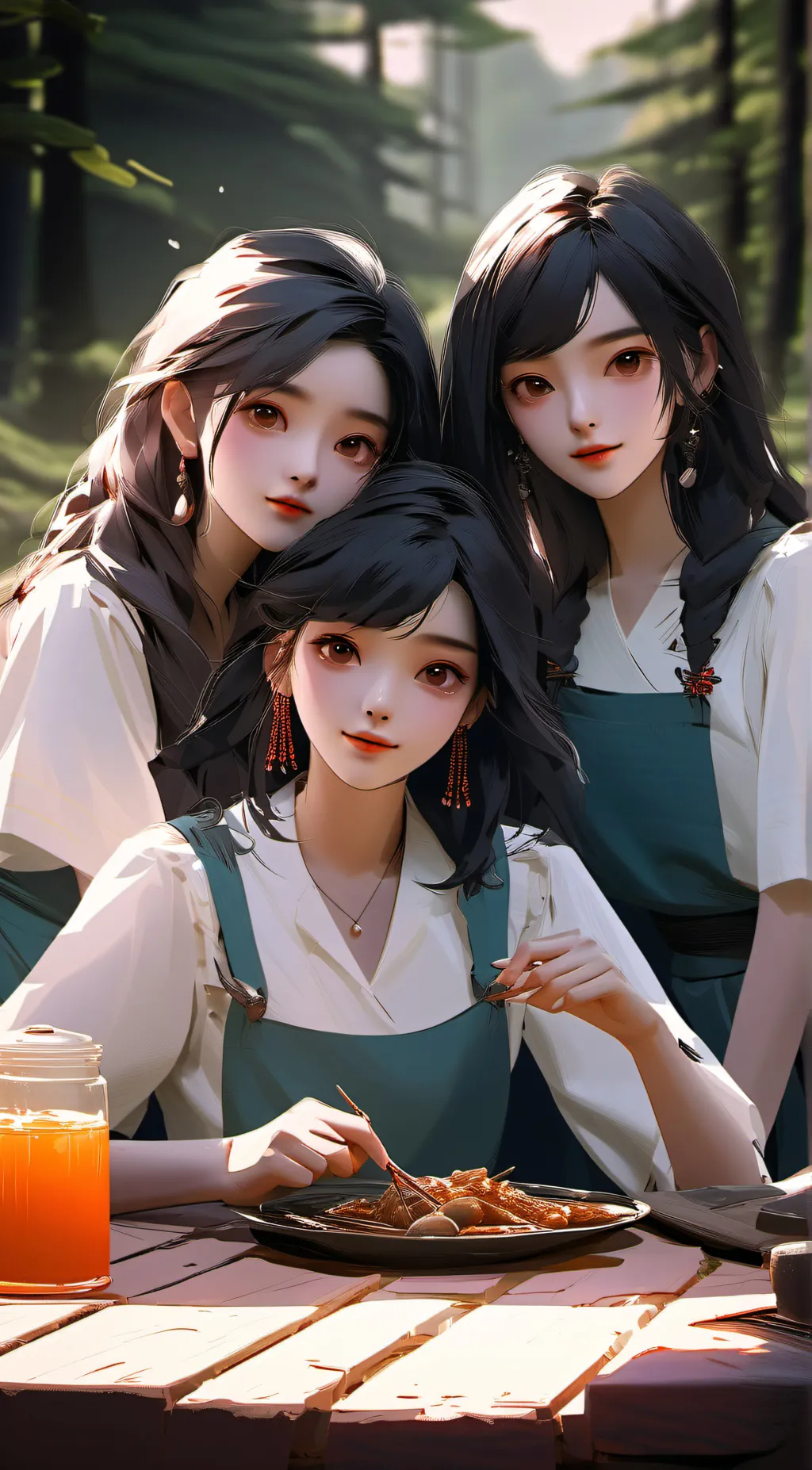 ai character: Liana, Lily,lilian background