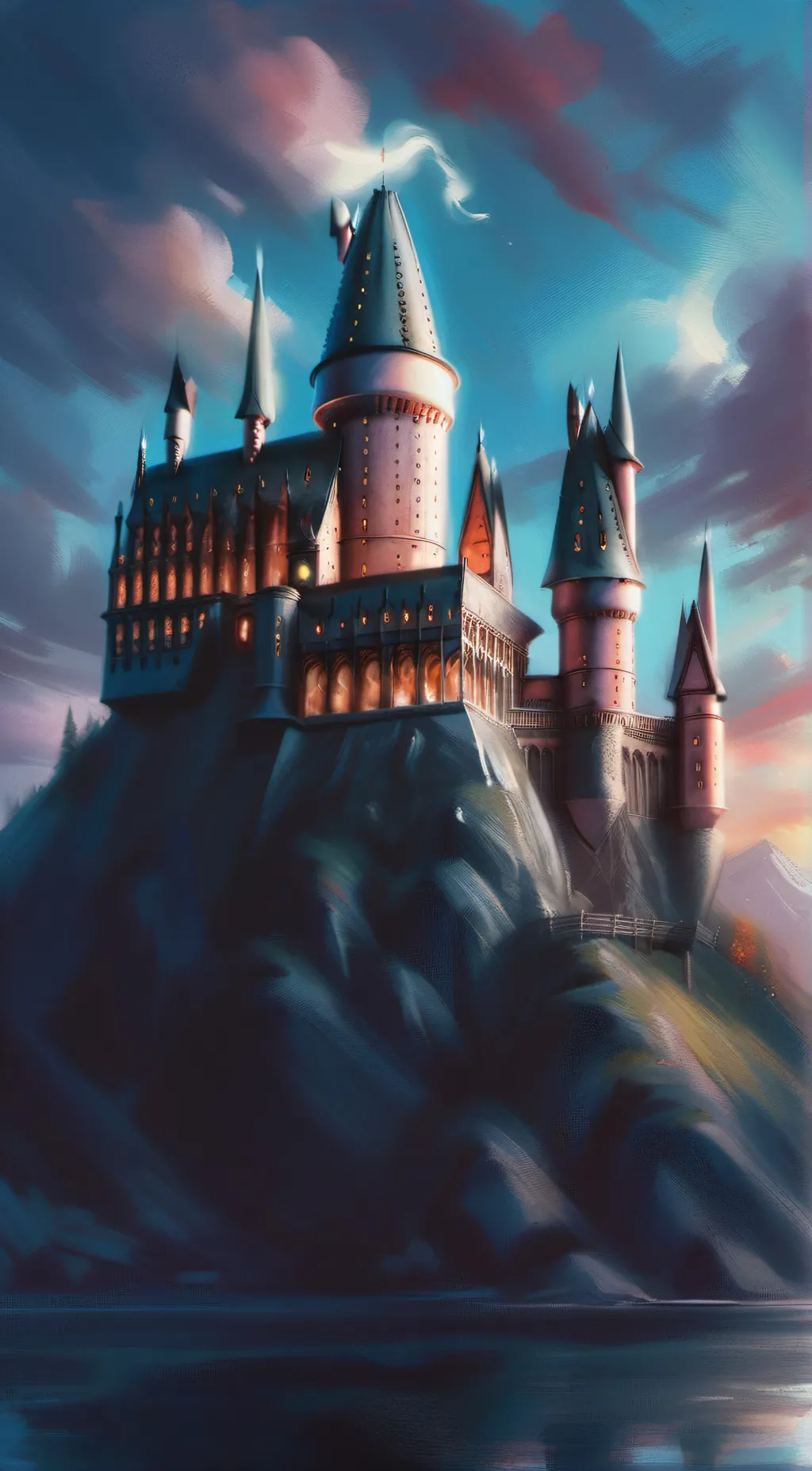 ai character: Hogwarts  background