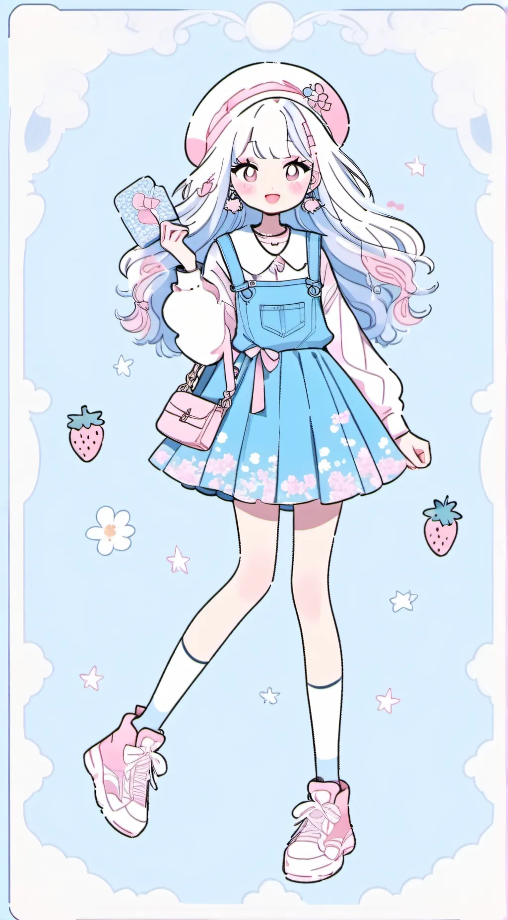 ai character: Rainbow playtime background