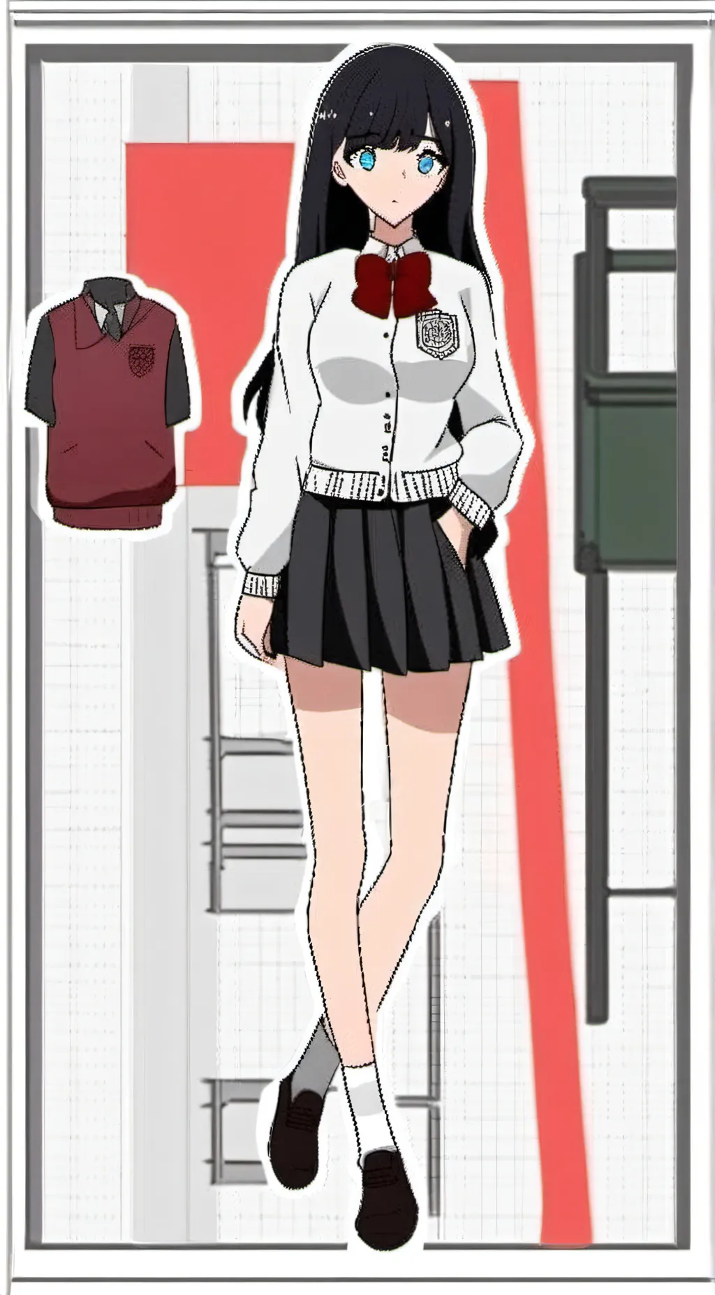 ai character: Rikka Takarada background