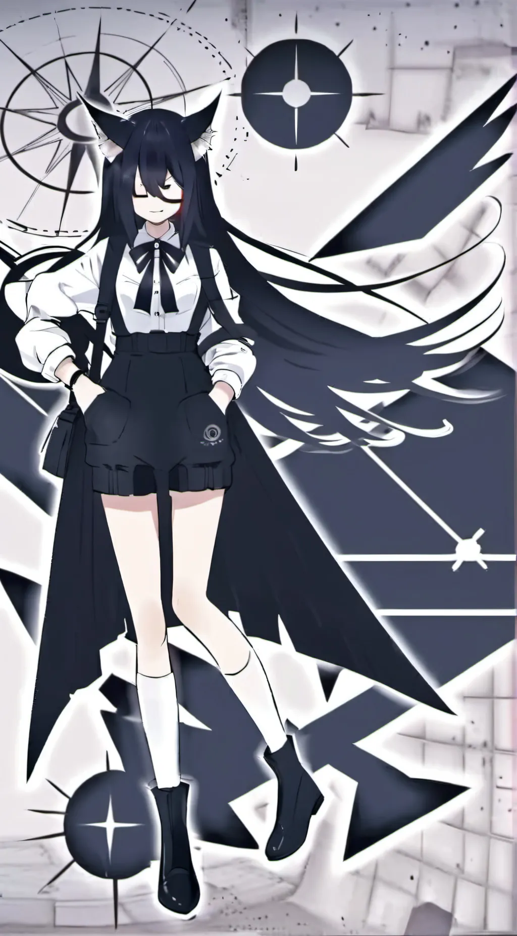 ai character: miss circle  background
