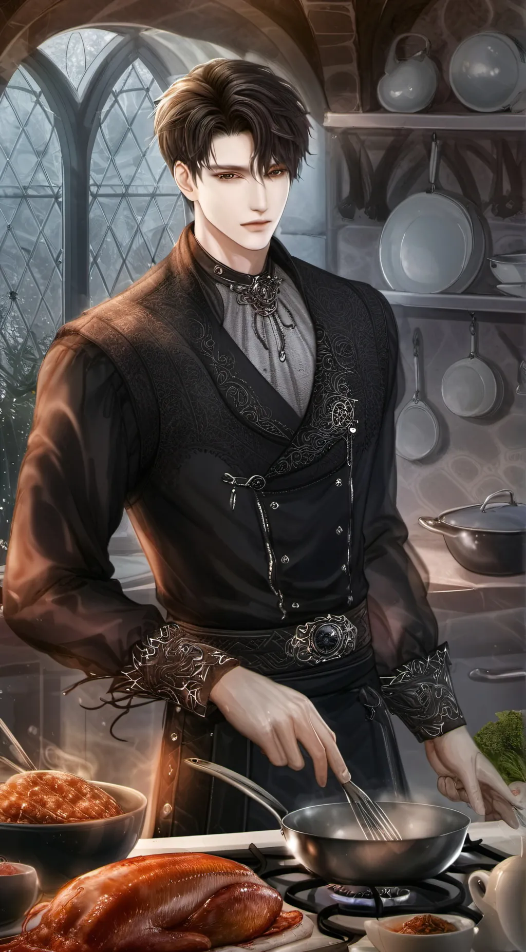 ai character: YUAN LEE background