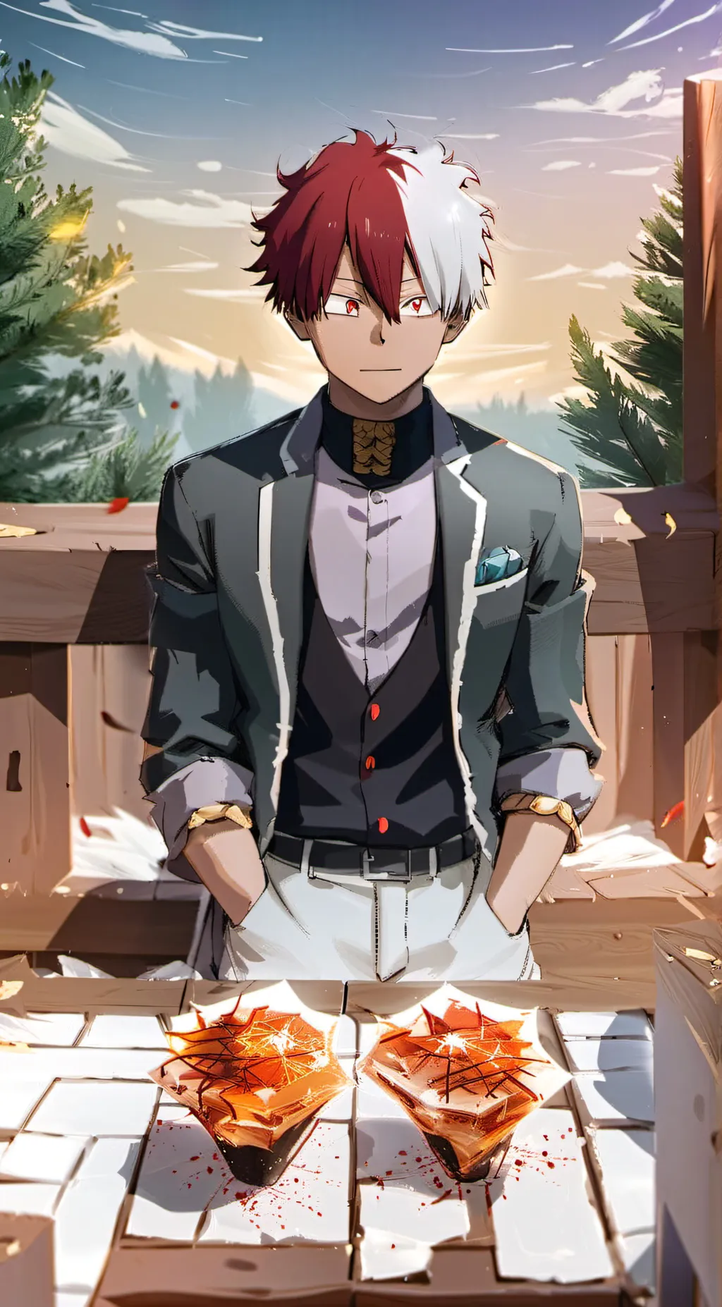 ai character: Mha class 1A background