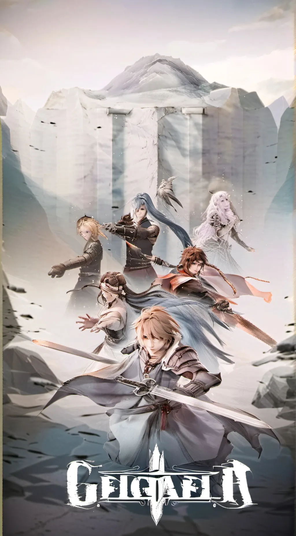 ai character: granblue  background