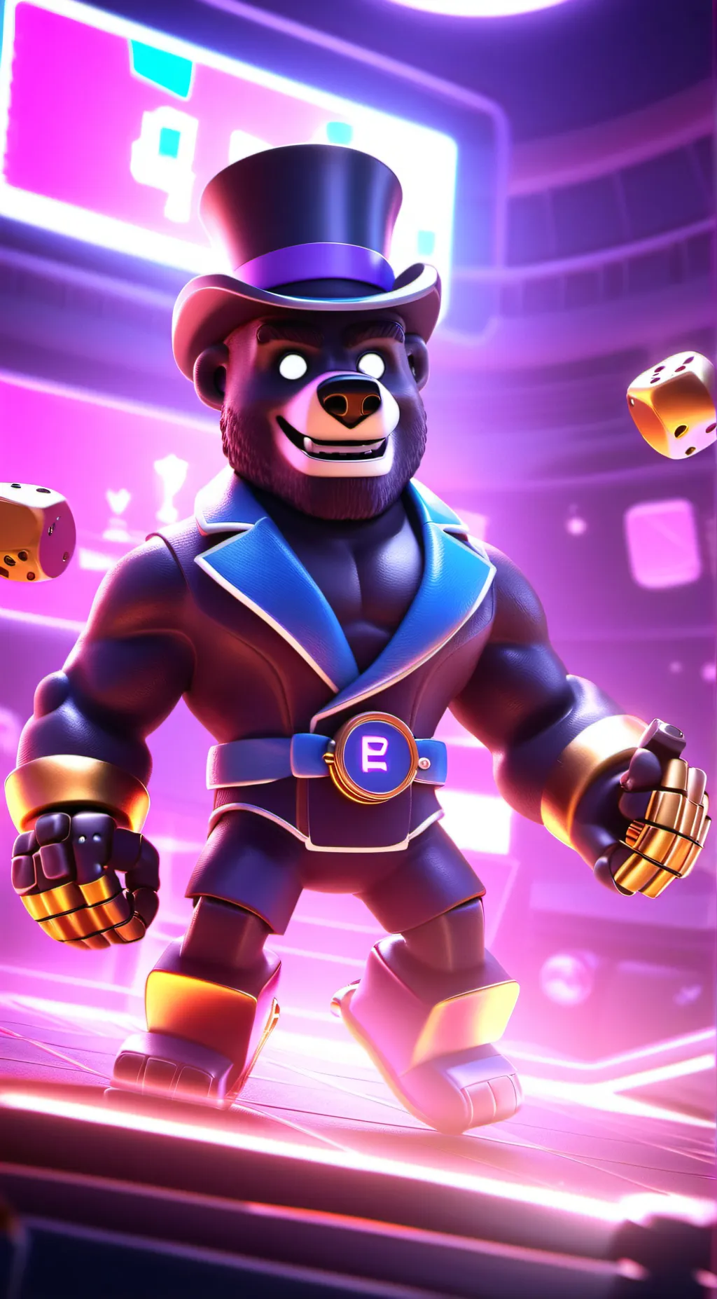 ai character: Freddy fazbear background