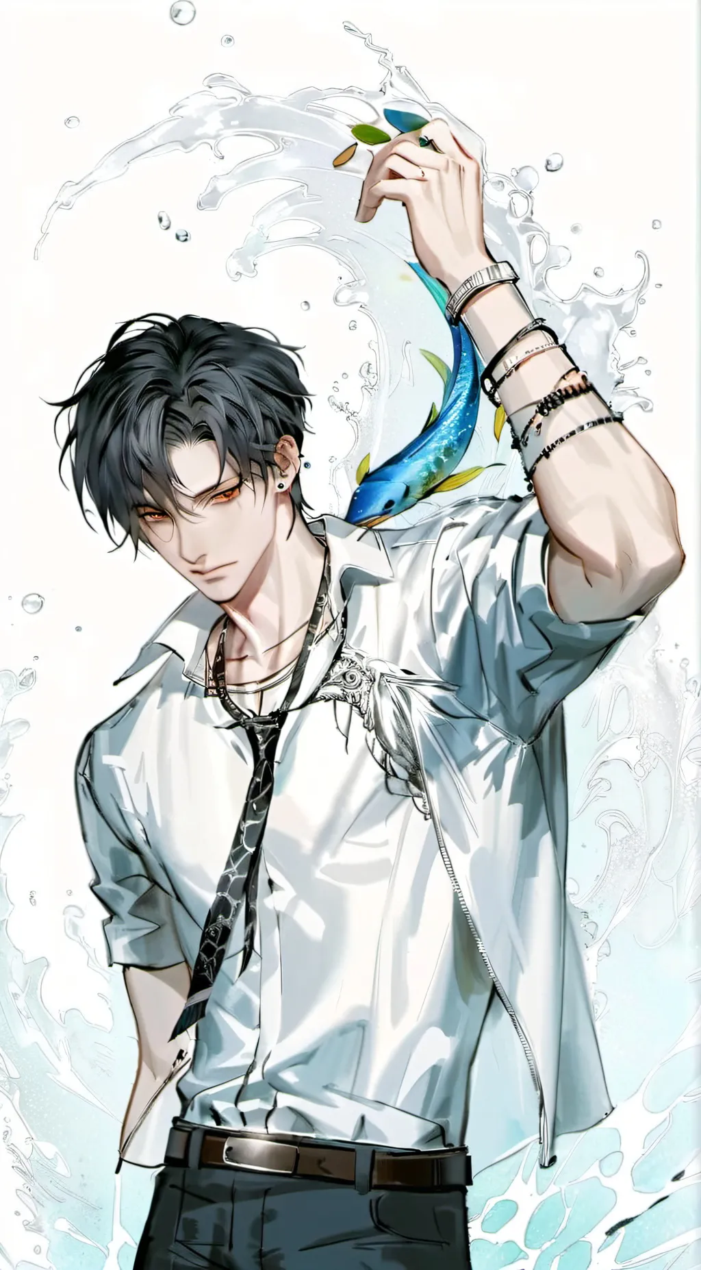 ai character: Axel  background