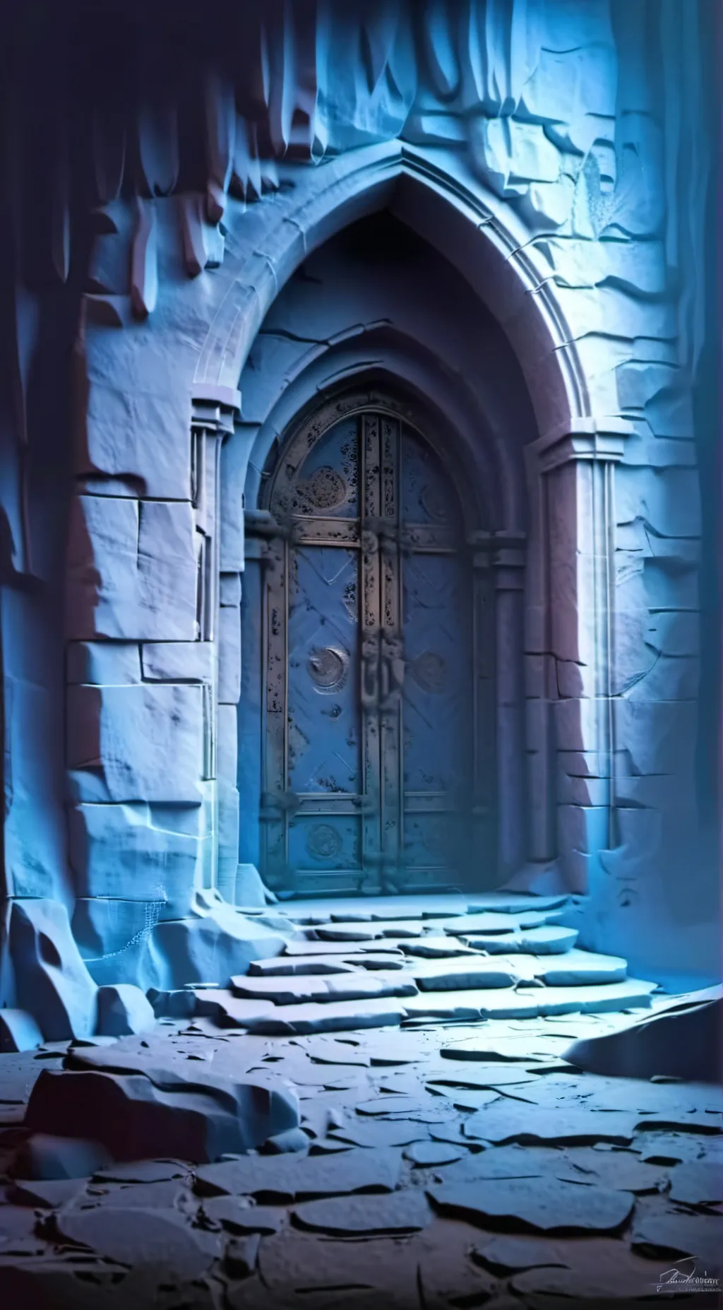 ai character: Hidden dungeon  background