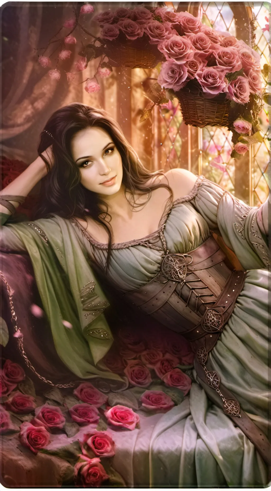 ai character: Rose background