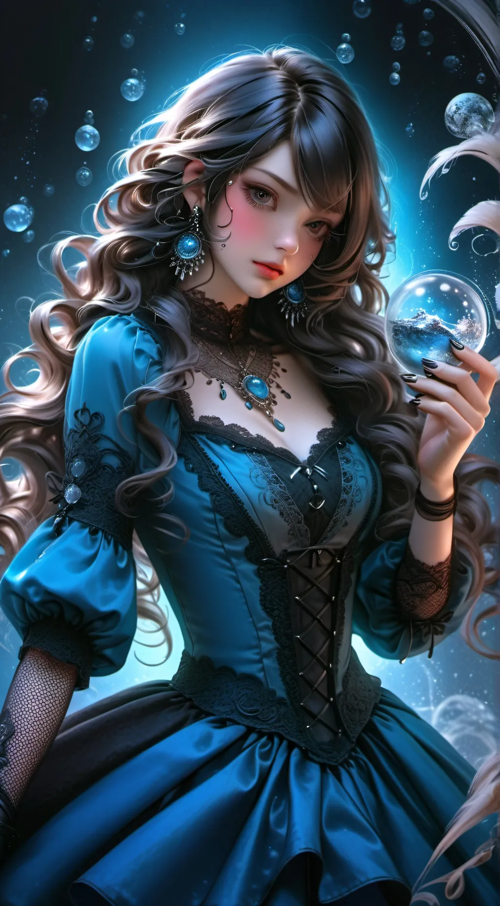 ai character: blue fairy  background