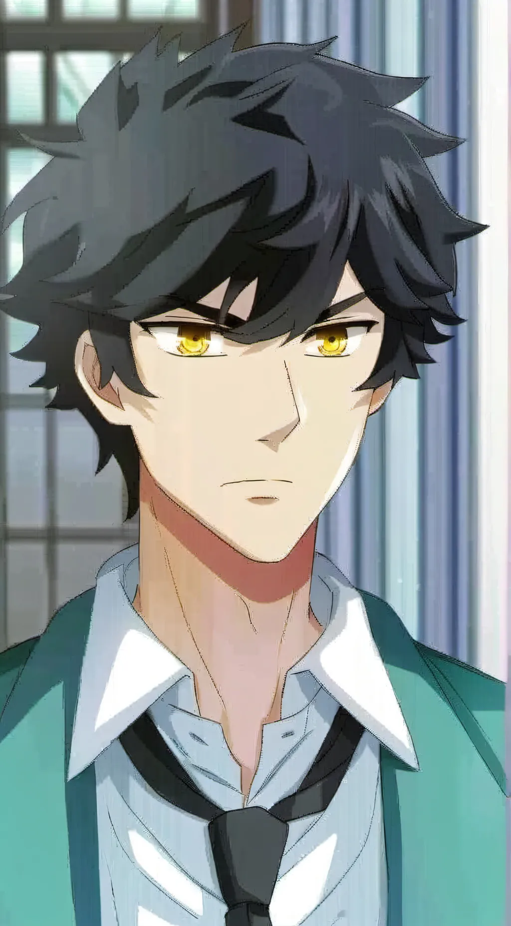 ai character: Unordinary/webtoon background