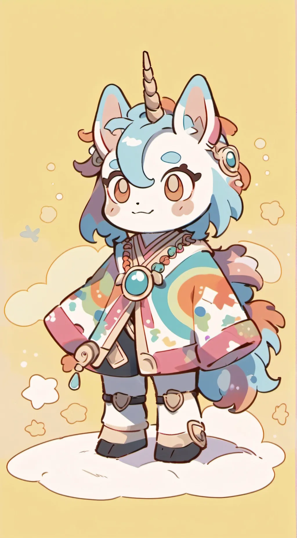 ai character: Craftycorn background