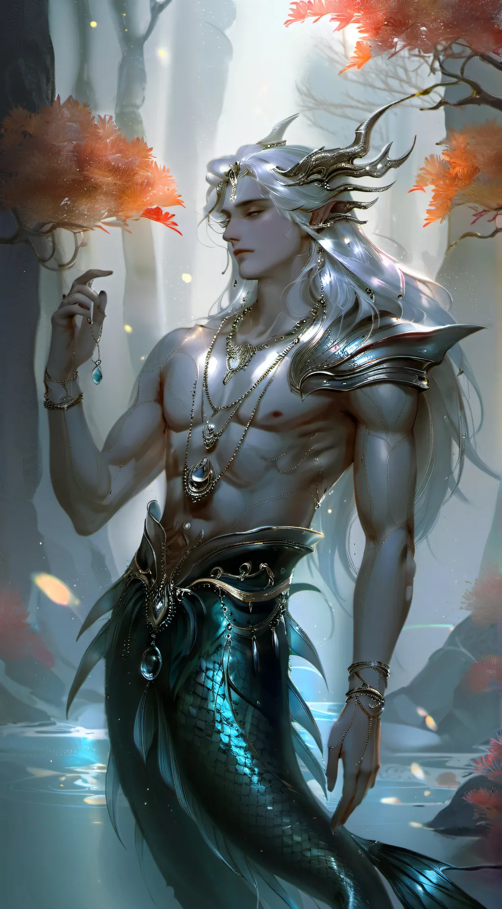 ai character: Grey  background