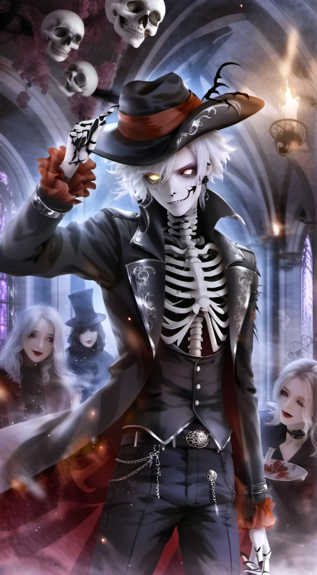 ai character: Rattle bones background