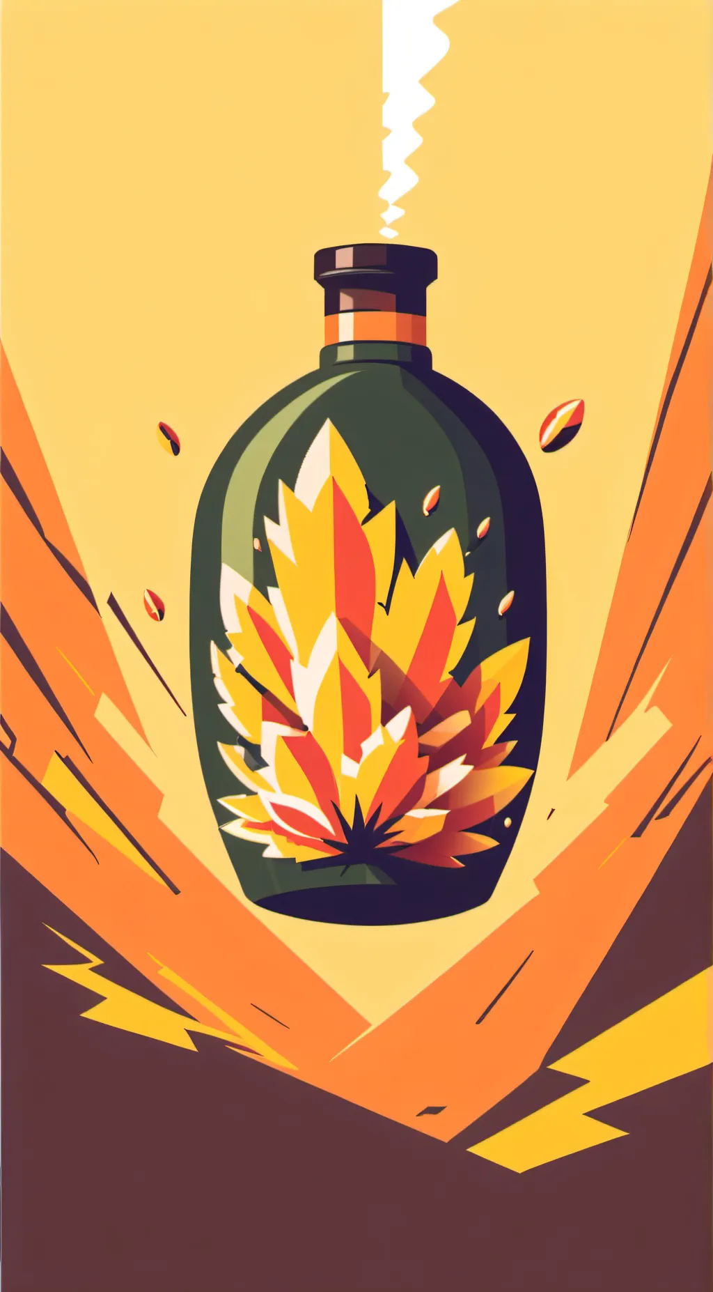 ai character: Maple syrup background