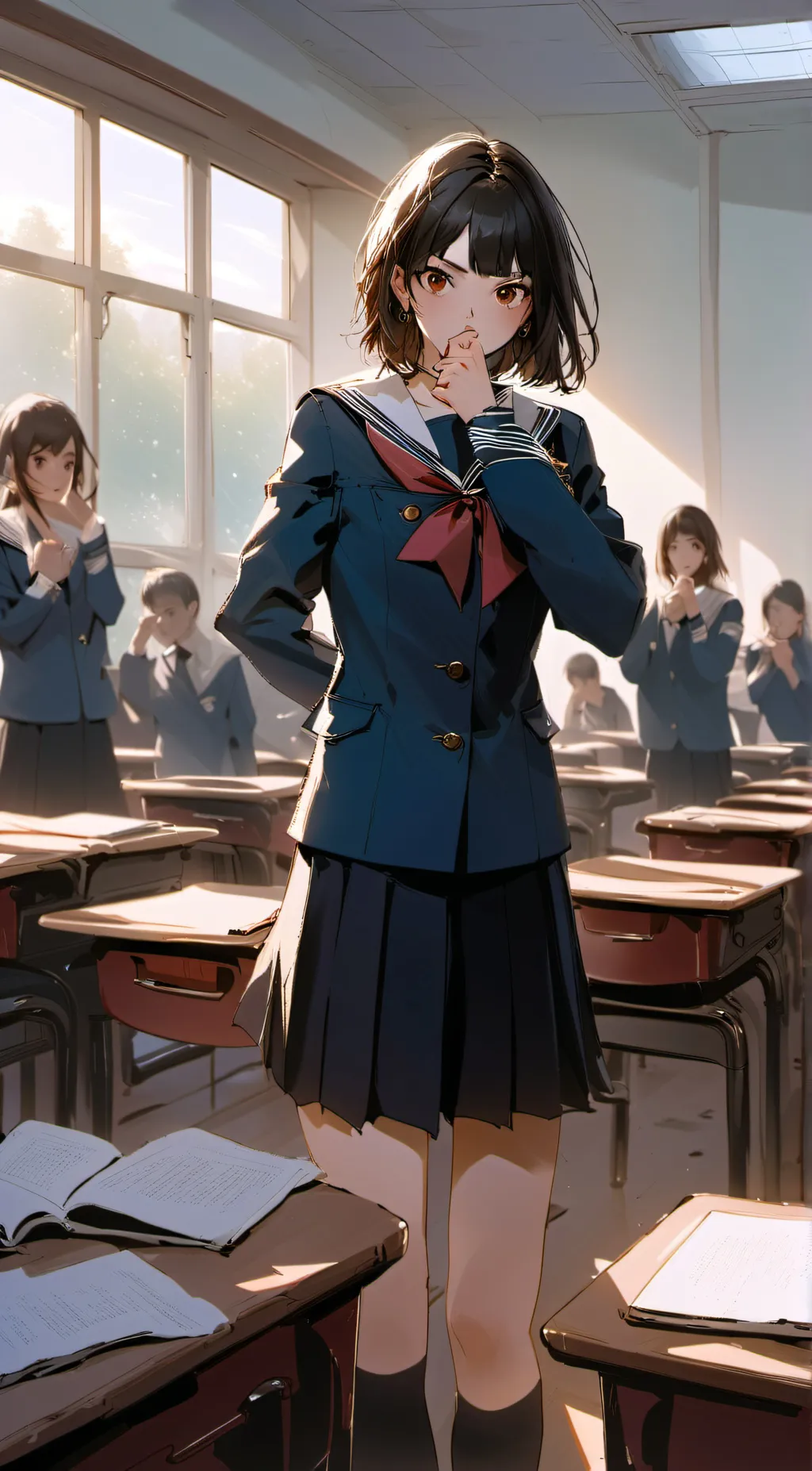 ai character: Nagatoro background