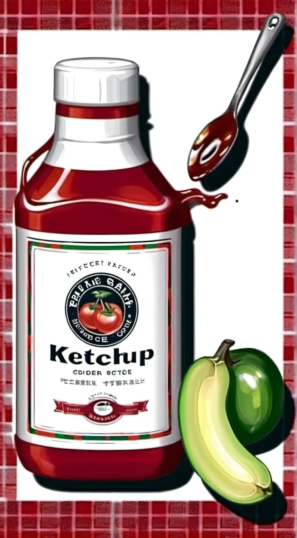 ai character: Ketchup  background