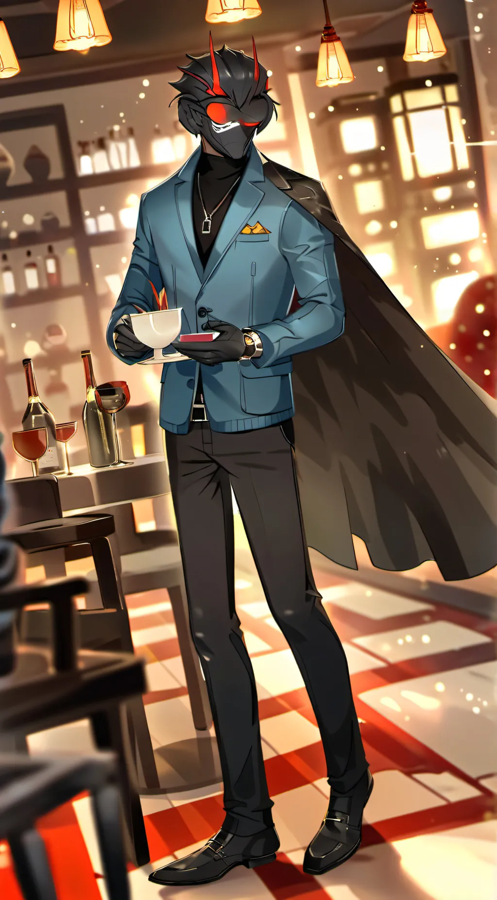 ai character: titan speaker man background