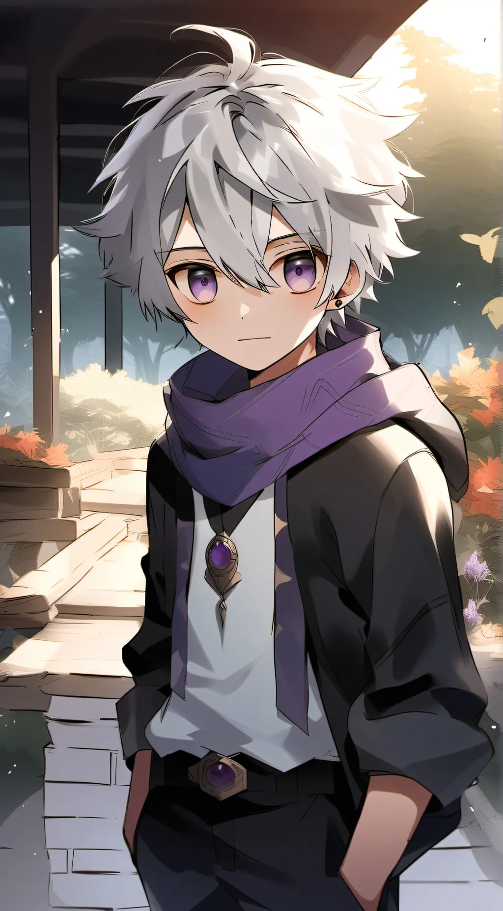 ai character: amethyst  background