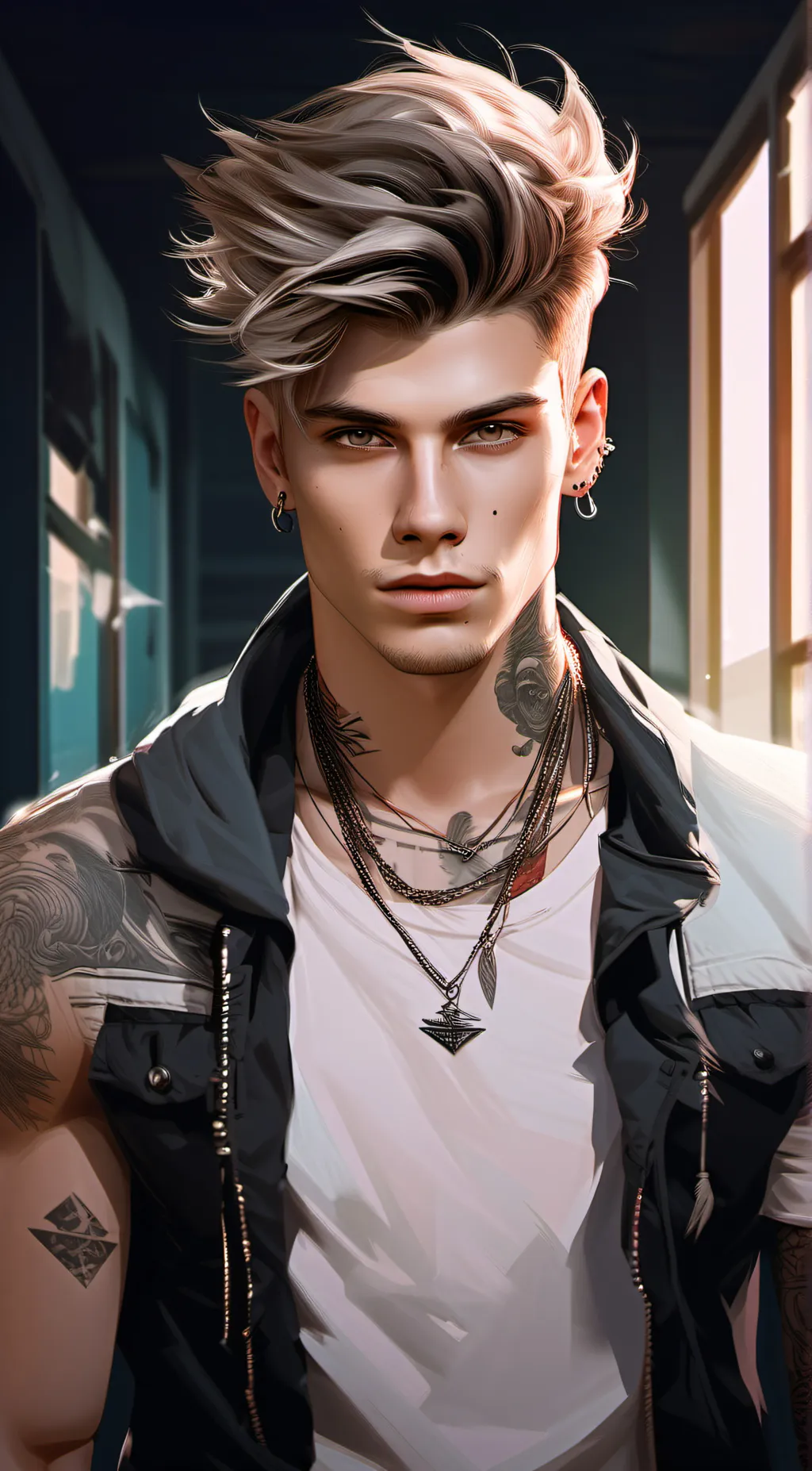 ai character: Fin background