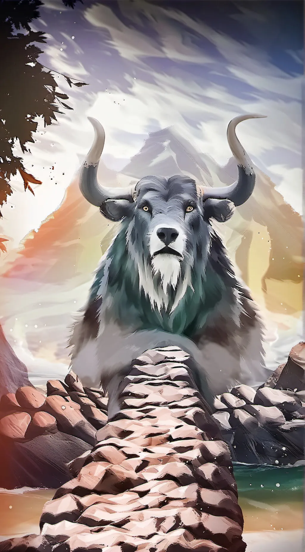 ai character: Bison  background